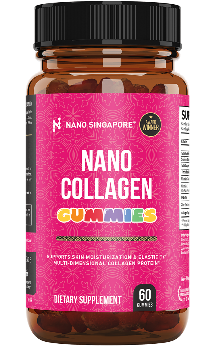 a bottle of nano singapore's best collagen gummies