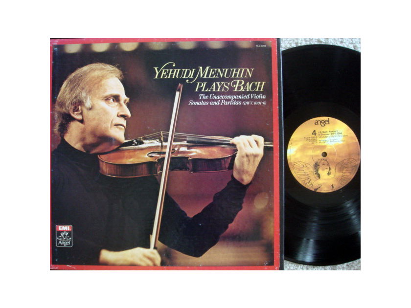 EMI Angel / MENUHIN, - Bach Uncompanied Violin Sonatas & Partitas, NM, 3LP Box Set!