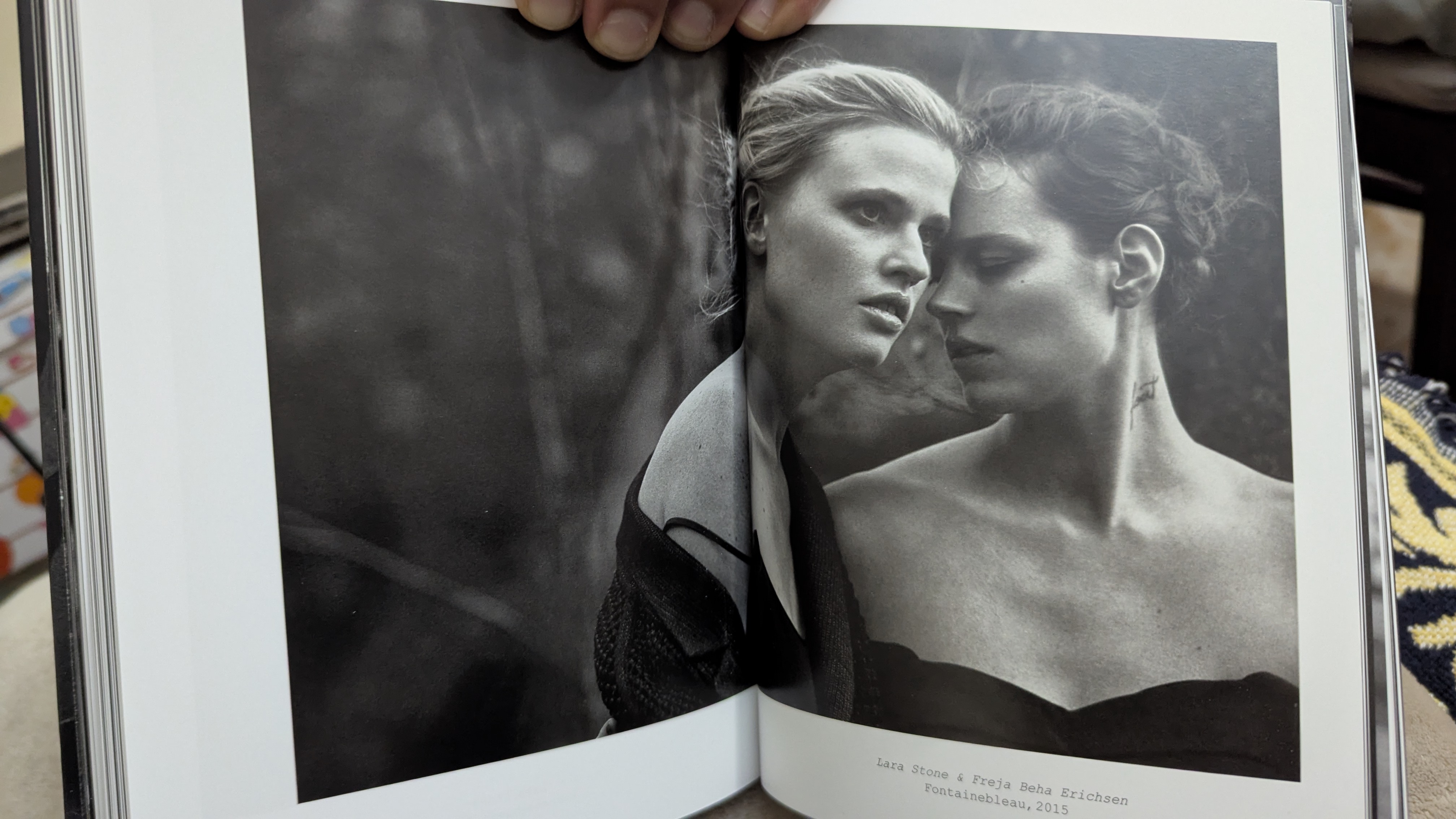 Lara Stone & Freja Beha Erichsen. Fontainebleau, 2015