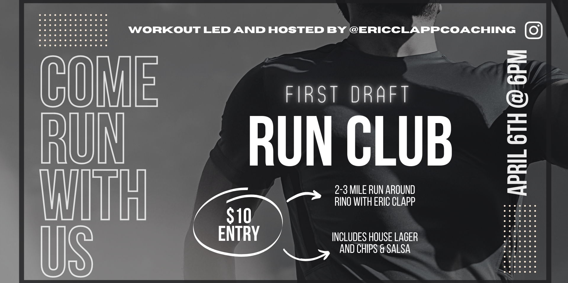 First Draft Run Club hosted by Eric Clapp promotional image