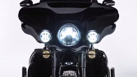 Harley Davidson Daymaker Headlight on a motorcycle