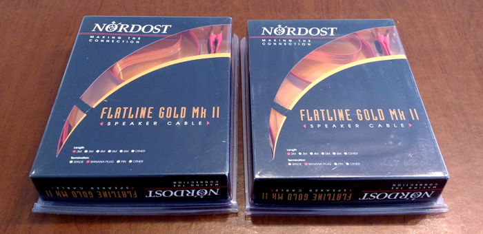 Nordost Flatline II 2 x 2-meter pairs (4 cables) with b...