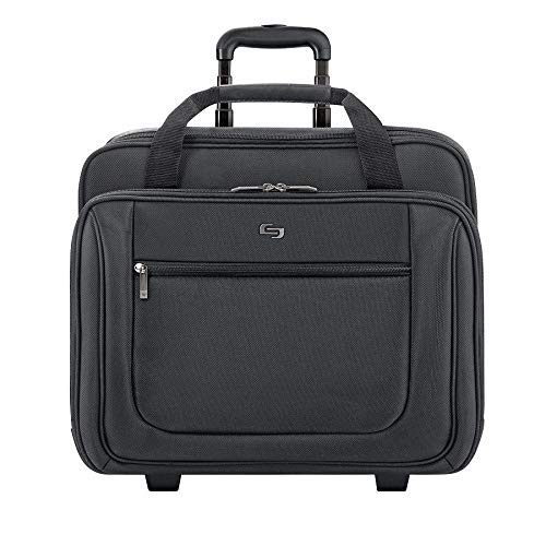 Samsonite Leather Expandable Briefcase vs Solo Bryant Rolling Laptop ...