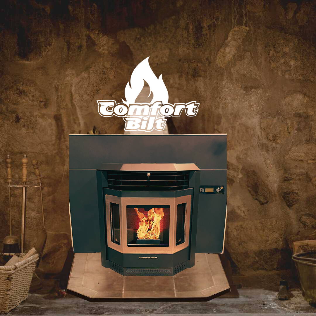 Pellet Stove Insert by Comfortbilt HP22i Stainless Steel Trim