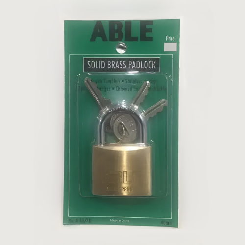 Able Solid Brass Padlock – 40 mm