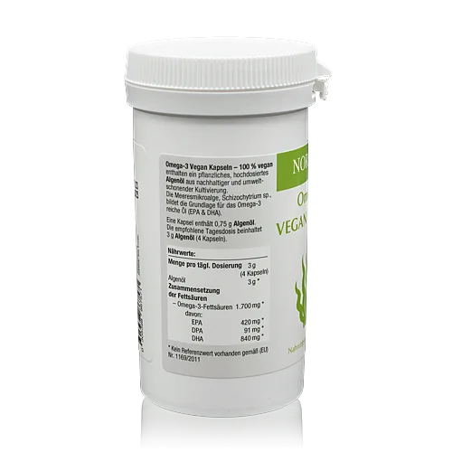 Omega-3 VEGAN KAPSELN mit pflanzlichem Algenöl