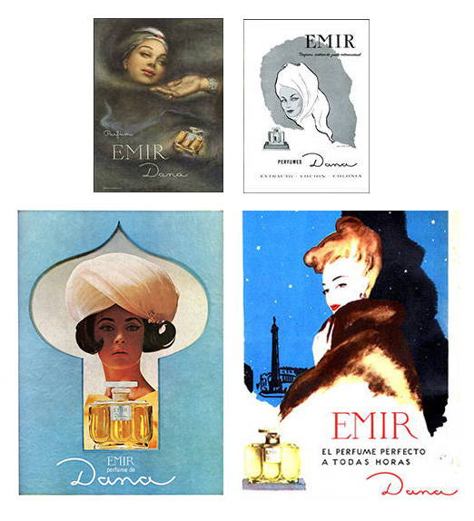 Vintage ads of Emir perfume.
