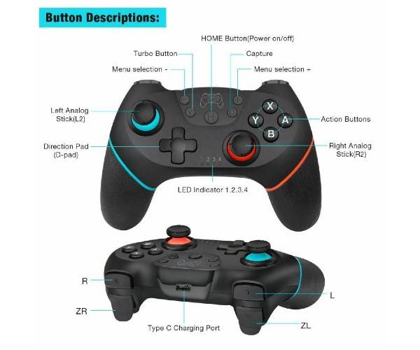 NS Switch Wireless Gamepad