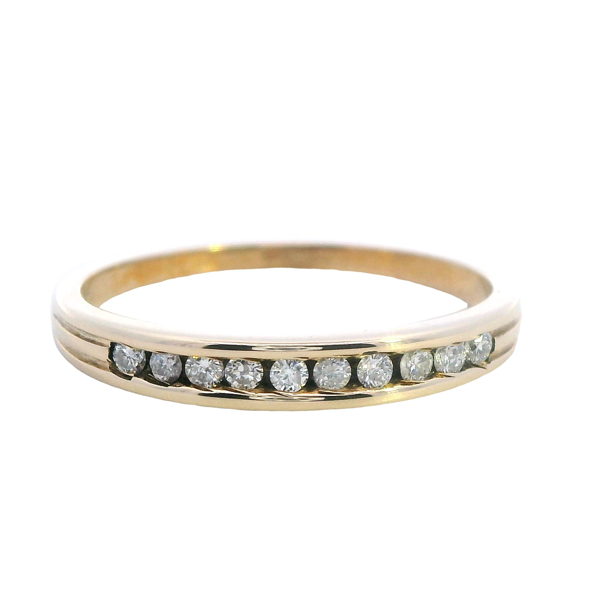 9ct Gold Diamond Wedding Band