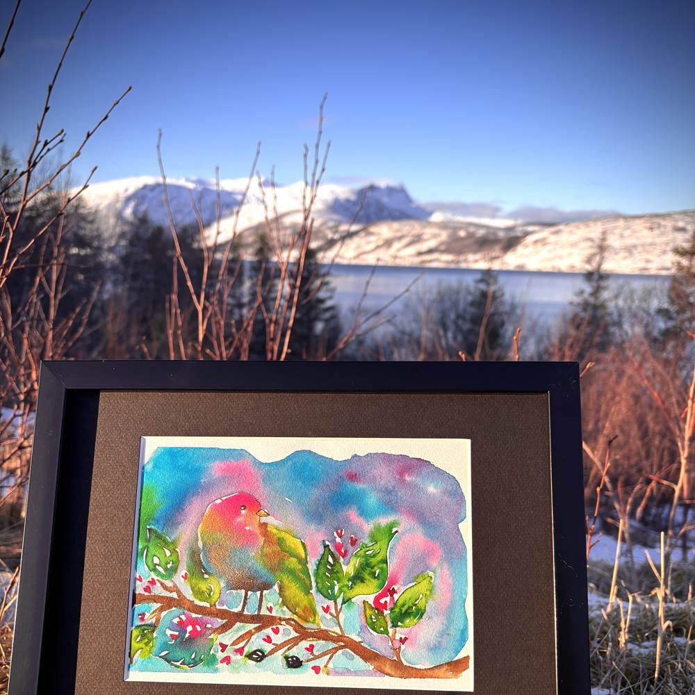 Kunsttrykk Lykkeliten A5 