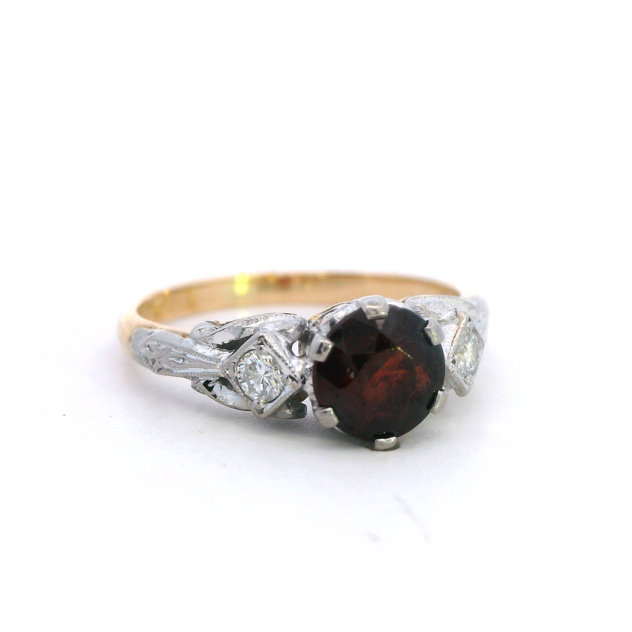 Regal Garnet and Diamond Accent Ring - Image 2