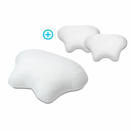 CPAP- Und Seitenschläfer - Komfort Kissen LINA + 2x Bezug In Weiß