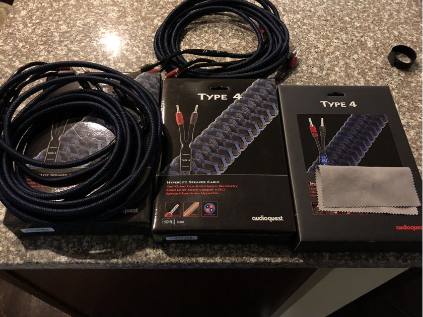 5 AudioQuest Type 4 Cables.