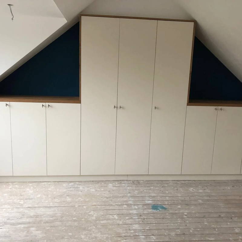 Inbouwkasten op maat, klantproject Houtenmeubelshop