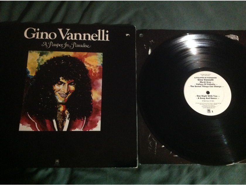 Gino Vannelli - A Pauper In Paradise A & M Records White Label Promo Vinyl  LP NM