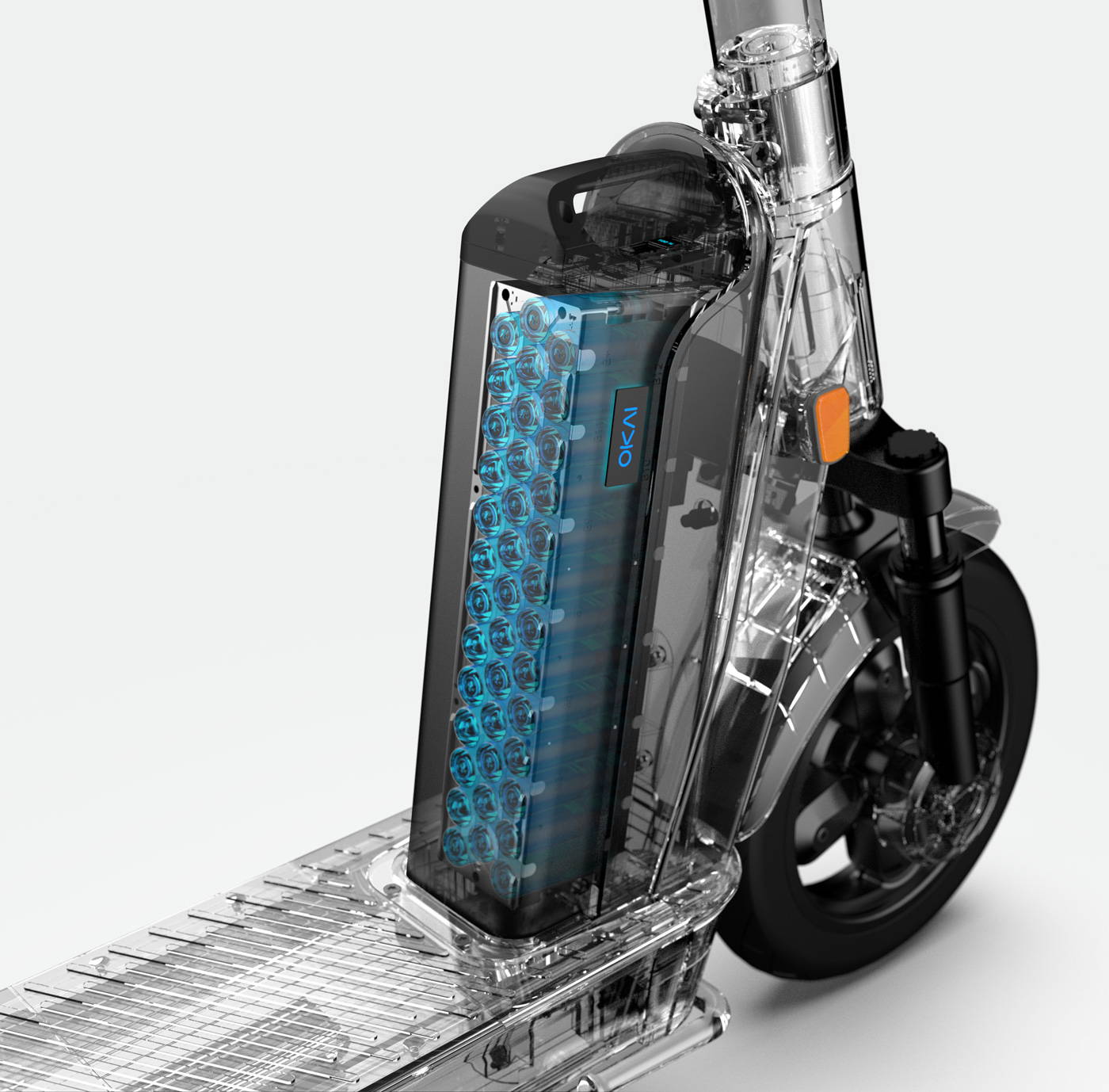 Okai-electric-scooter-es400b-3d-explosion-battery-mobile