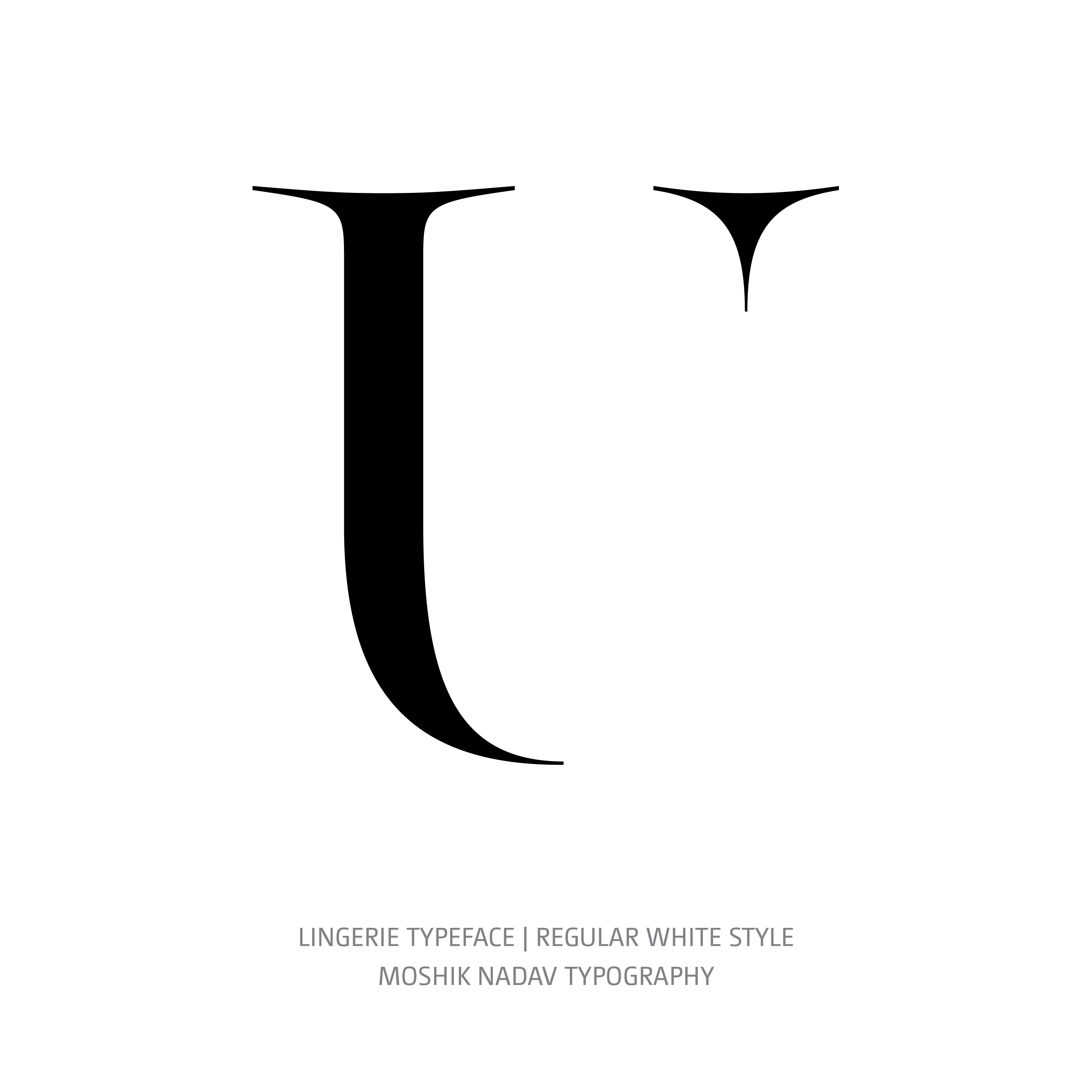 Lingerie Typeface Regular White U