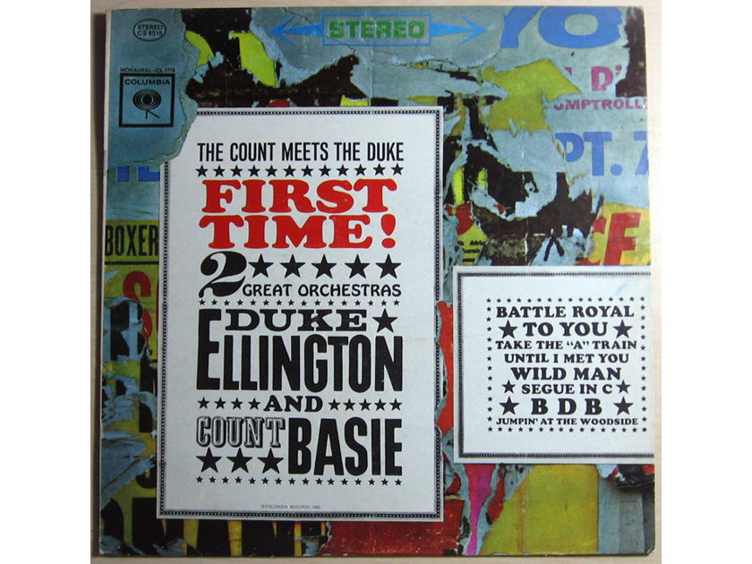 Duke Ellington And Count Basie - ‎First Time!  The Count Meets The Duke  - Reissue Columbia ‎ CS 8515
