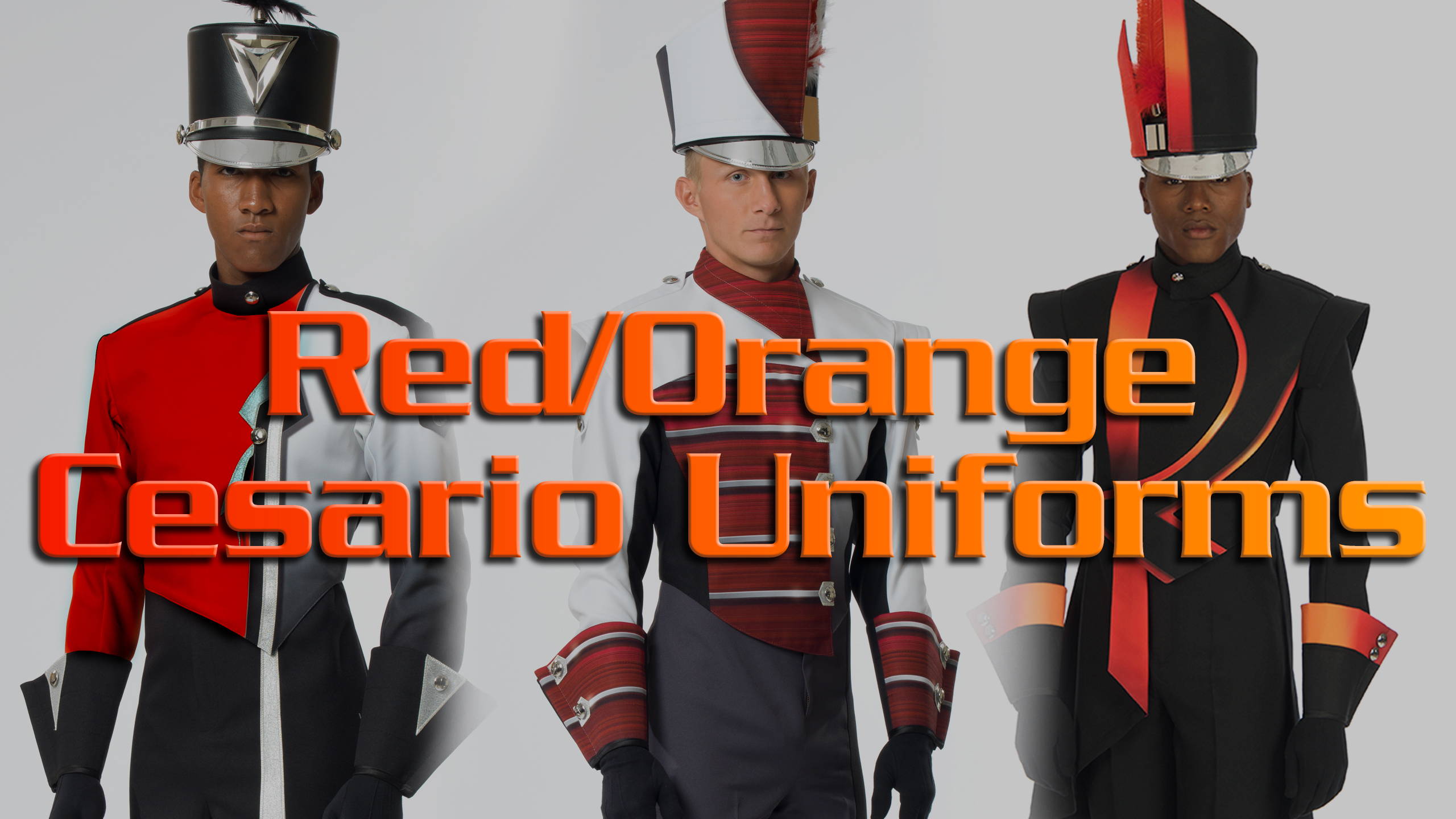 Black, White, and Orange Used Band Uniforms