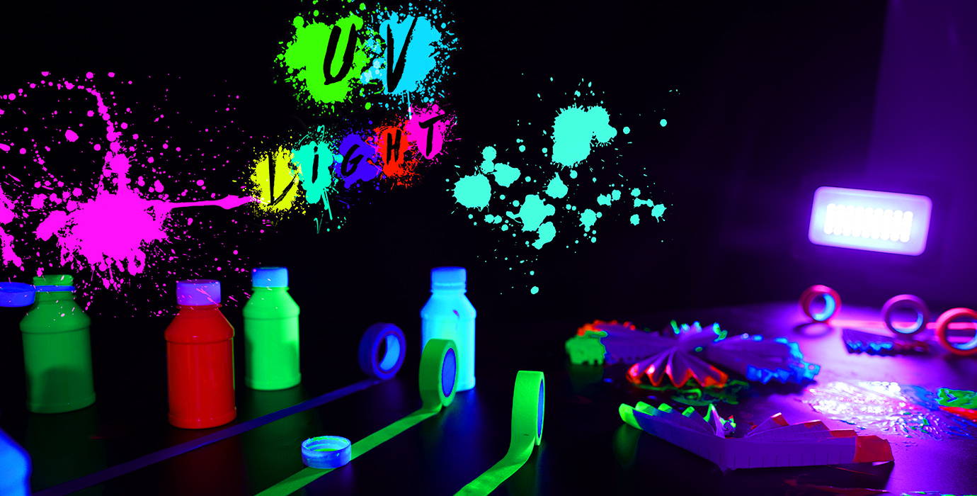 Powerful LED UV Black Light Fixtures for UV Party