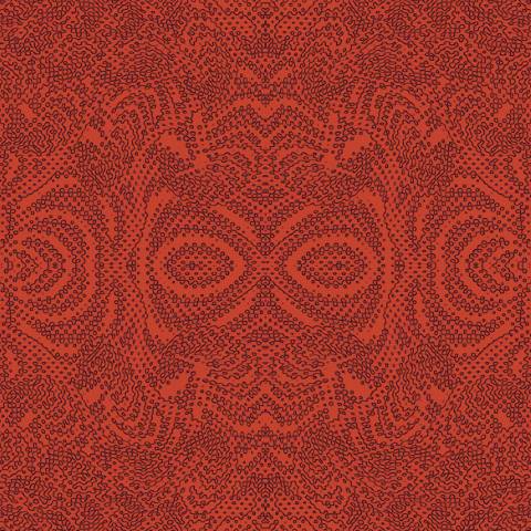 Red Contemporary Patterned Wallpaper pattern