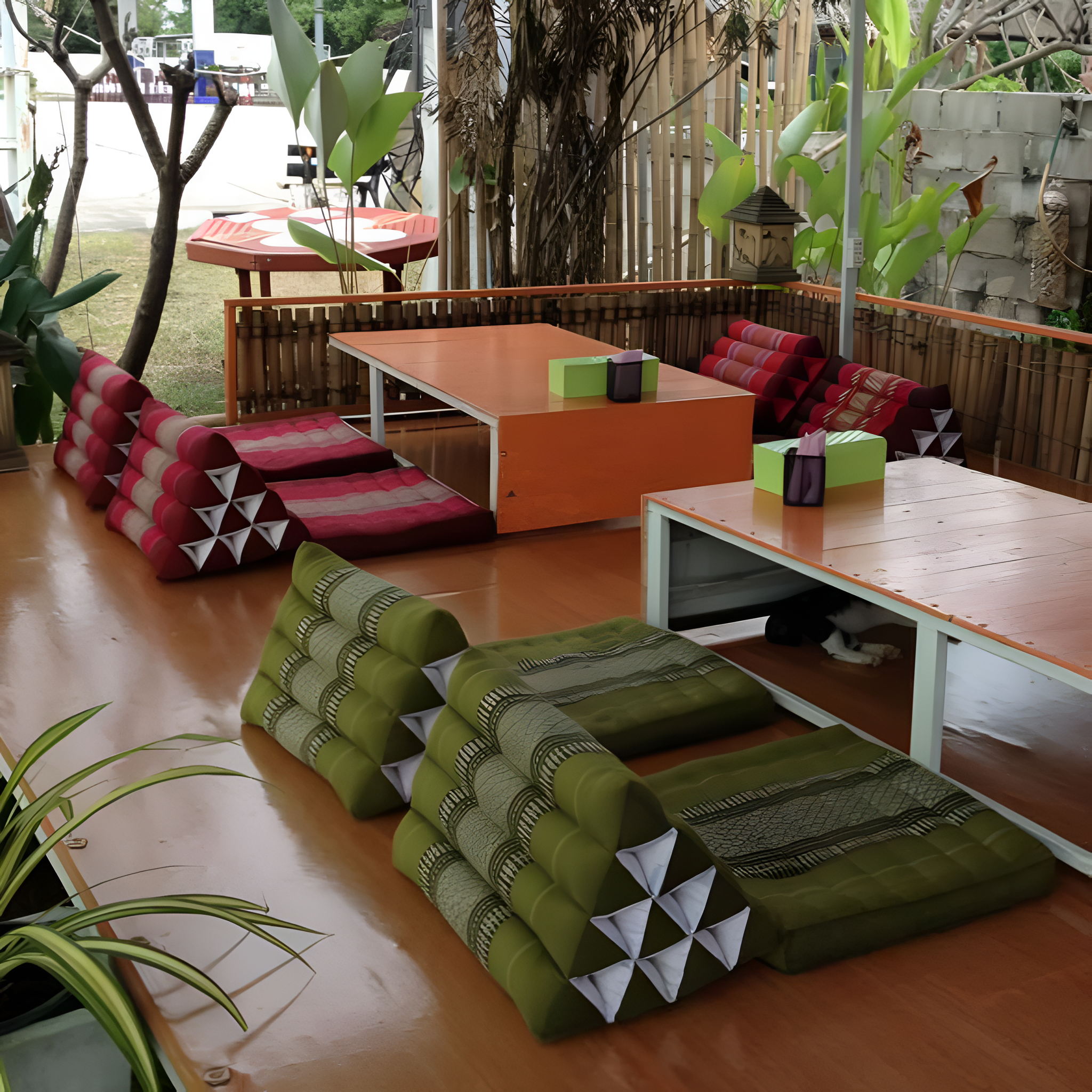 Thai kapok cushion Jumbo 1-FOLD Thai Triangle Pillow Mat-2 models available - Image 4