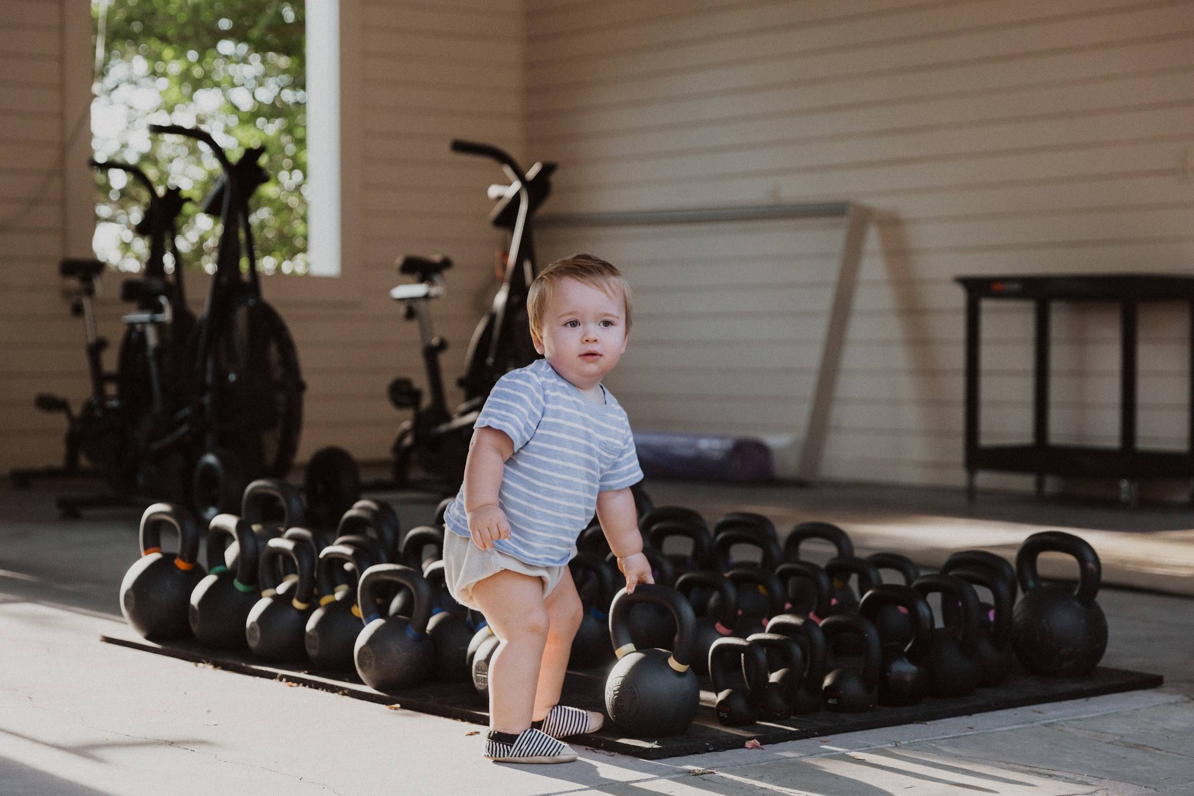 baby kettlebell weightlifting