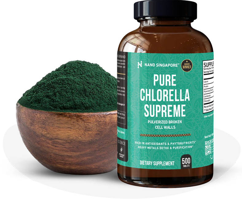 a bottle of supplements to boost immune system made by nano singapore