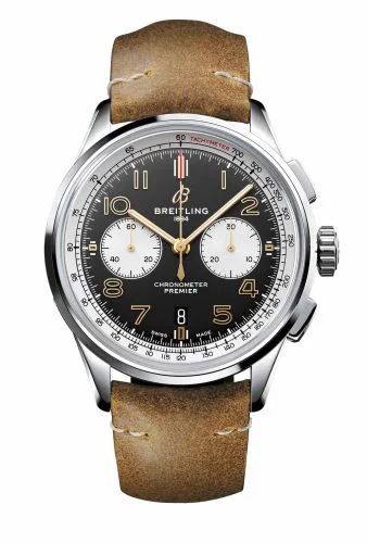 Premier B01 Chronograph 42 Stainless Steel / Norton Edition  / Nubuck / Pin