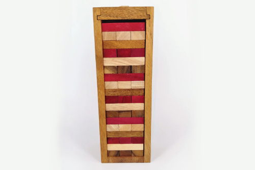 Stacking blocks wood balance game handmade stacking Fun Board Games Kids Ages 4 to Adults - Image 4