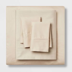 Solid Performance 400 Thread Count Sheet Set - Threshold™ in True Khaki