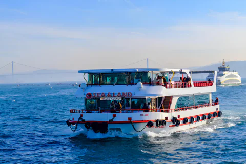 2-Hour Bosphorus Sightseeing Cruise with Audio Guide & Tea