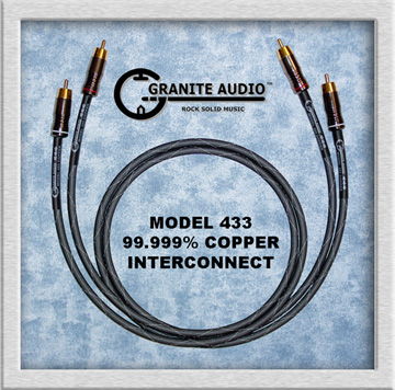 Granite Audio #433 Copper Interconnect 1.5 Meter