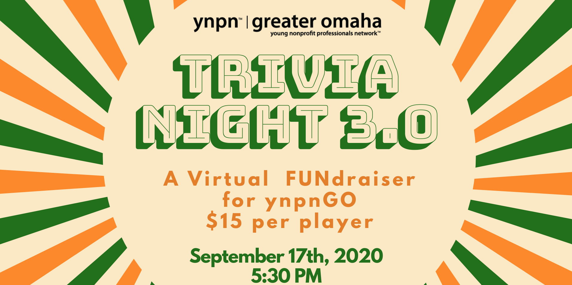 Trivia Night 3.0: A Virtual FUNdraiser promotional image