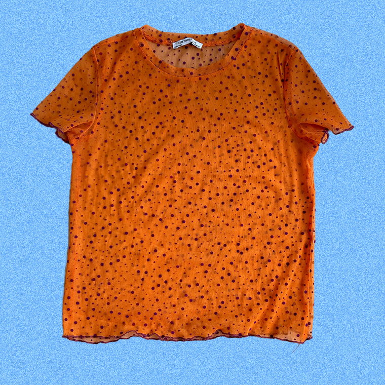 Funky orangenes Tshirt