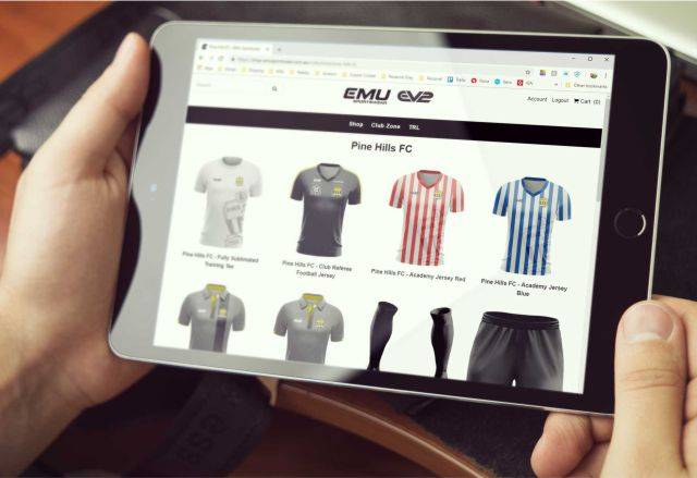 EV2 & EMU Sportswear | Custom jerseys, shorts & products for your club