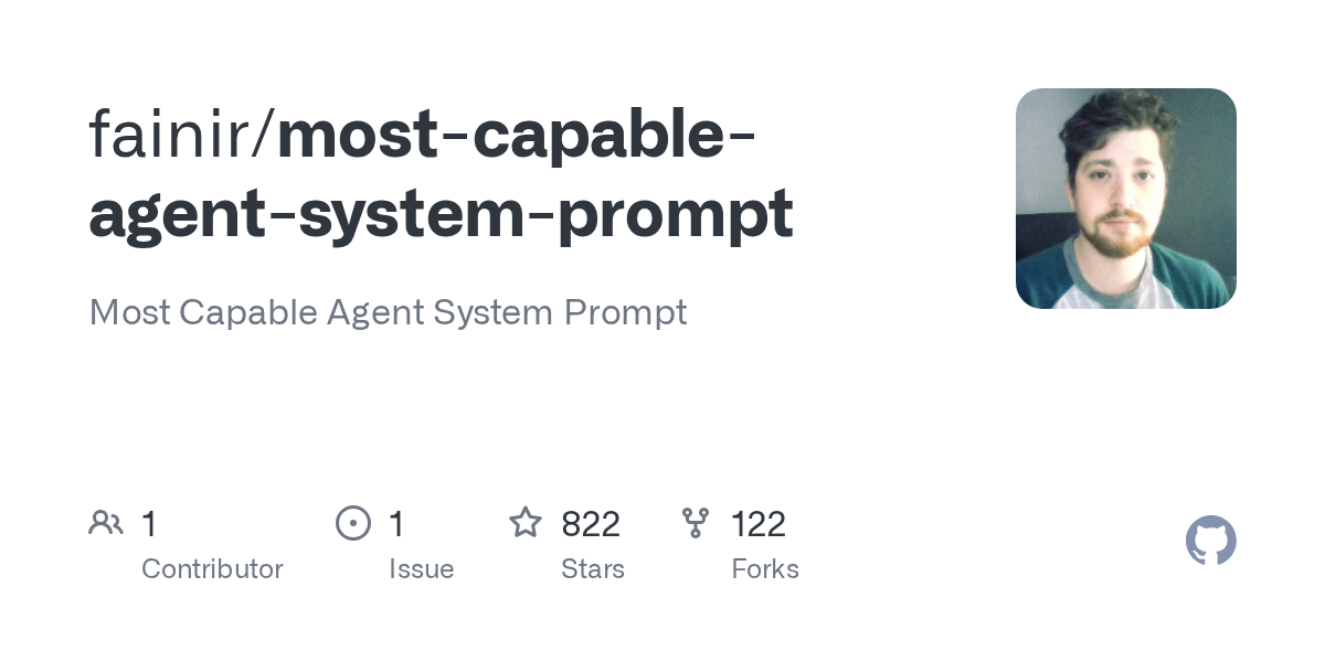 Most Capable Agent System Prompt