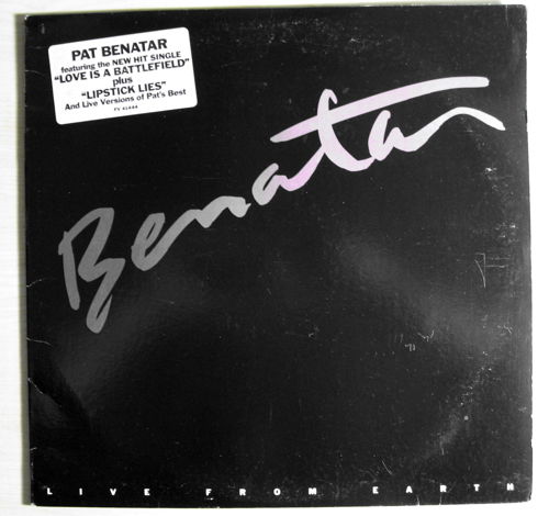 Pat Benatar - Live From Earth - Gold Stamped Promo Copy...