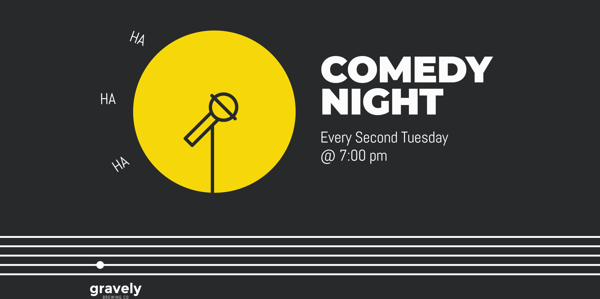 Comedy Night at Gravely Brewing Co promotional image