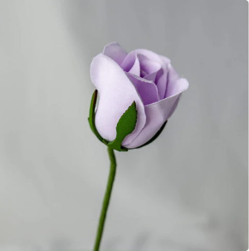 Blue Moon Velveteen Rose Bud - Realistic Artificial Flowers