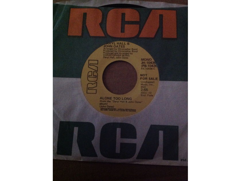 Hall & Oates - Alone Too Long RCA Records Promo Single Mono/Stereo 45 Vinyl NM