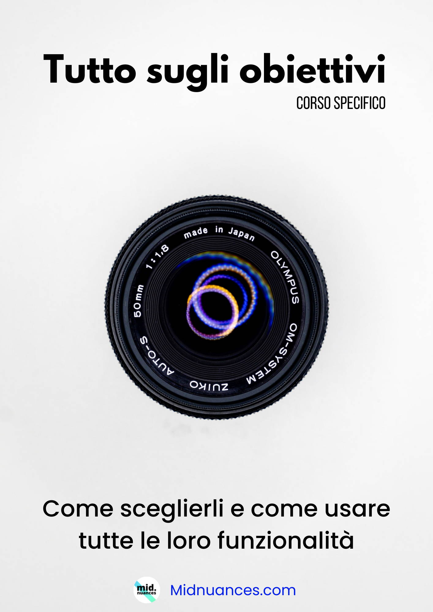 obiettivo fotografico -  Corso di fotografia online