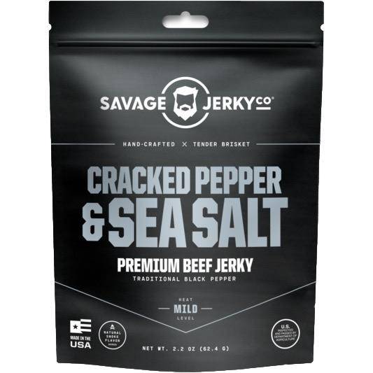 Savage Jerky Co Cracked Pepper And Sea Salt 