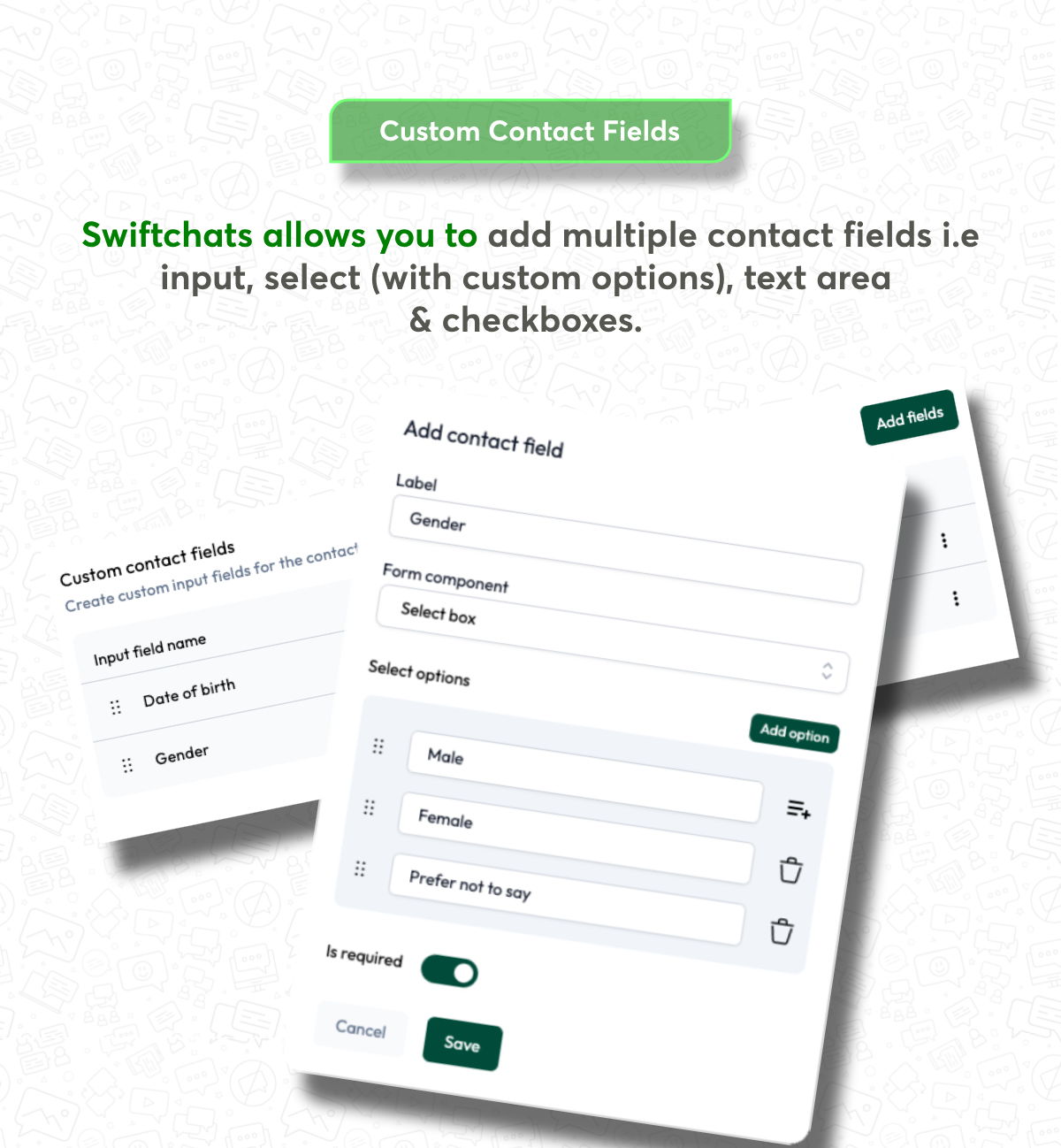 swiftchats-custom-fields