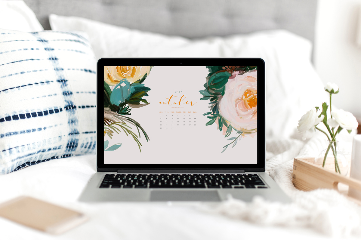 Free October 2017 Calendar and Wallpaper Download by Parima Studio