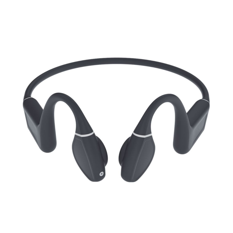 front view of hydgenos hydgenx9 waterproof bone conduction headphones