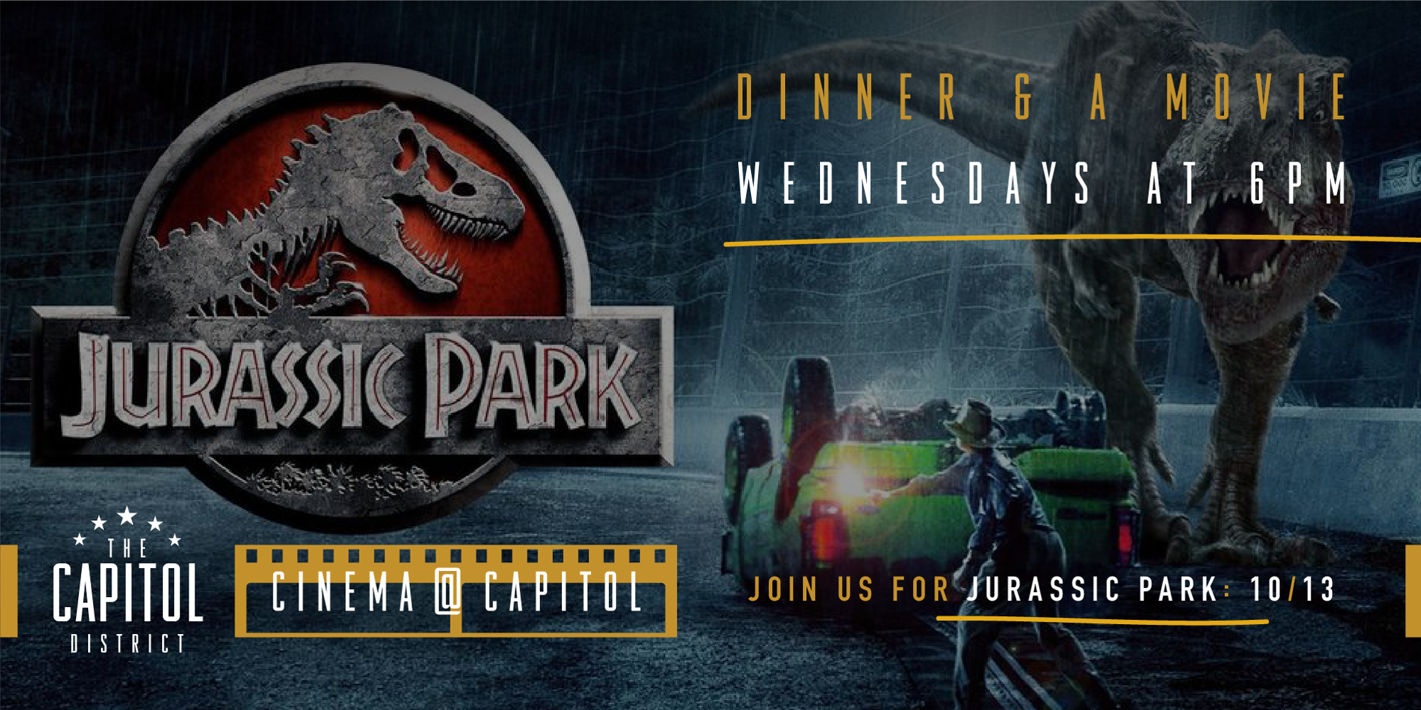 Cinema @ Capitol | Jurassic Park  promotional image