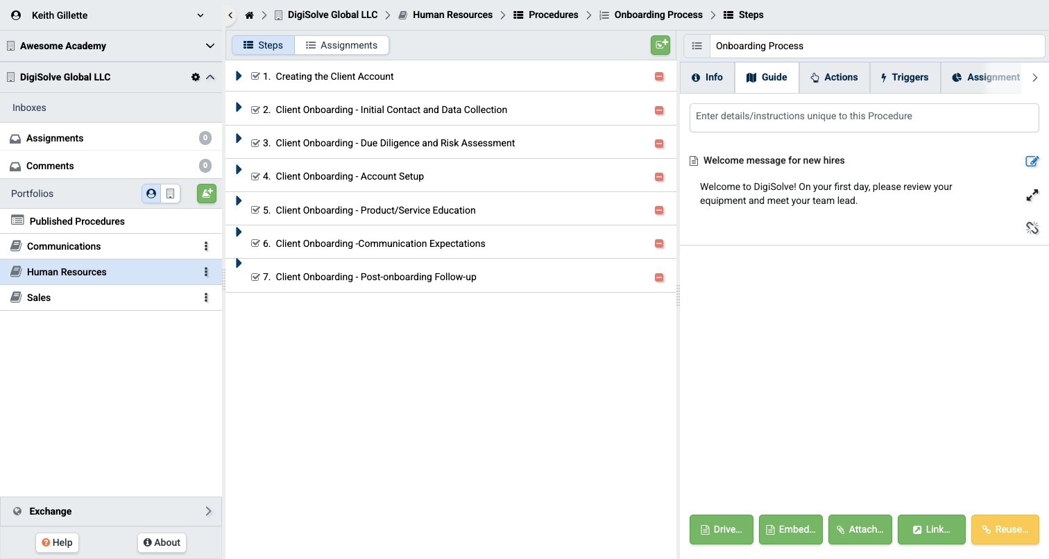 TaskTrain three-column layout: Navigation pane, List pane, Details pane