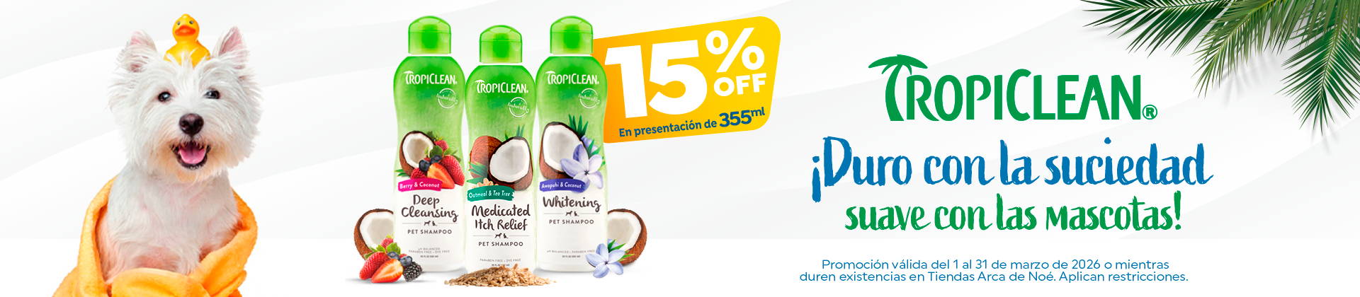 tropiclean - 15% off
