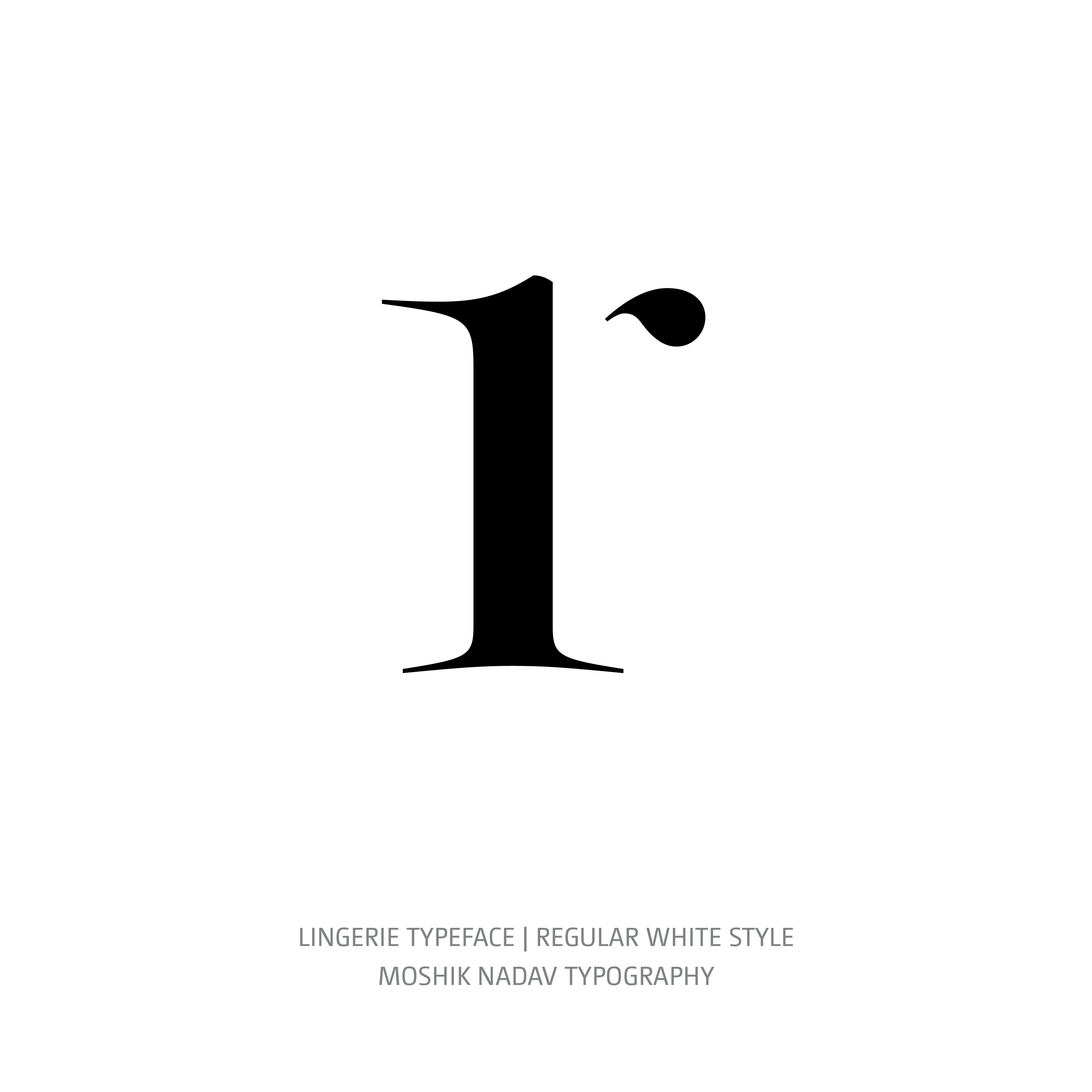 Lingerie Typeface Regular White r